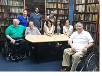Glen and Kelsey with some folks in a Peruvian library