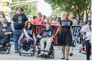 People with disabilities take to the streets in defense of their rights